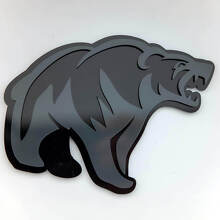 Emblema Paraurti 3D Orso Grizzly Arrabbiato_2