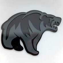 Emblema dei distintivi del parafango del distintivo 3D personalizzato dell'orso grizzly arrabbiato
 2