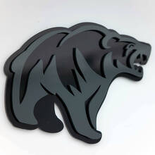 Emblema Paraurti 3D Orso Grizzly Arrabbiato_3