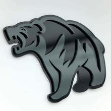 Emblema Paraurti 3D Orso Grizzly Arrabbiato_4