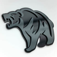 Emblema dei distintivi del parafango del distintivo 3D personalizzato dell'orso grizzly arrabbiato
 4