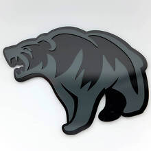 Emblema Paraurti 3D Orso Grizzly Arrabbiato_5