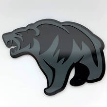 Emblema dei distintivi del parafango del distintivo 3D personalizzato dell'orso grizzly arrabbiato
 5