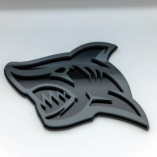 Emblema Paraurti Shark 3D