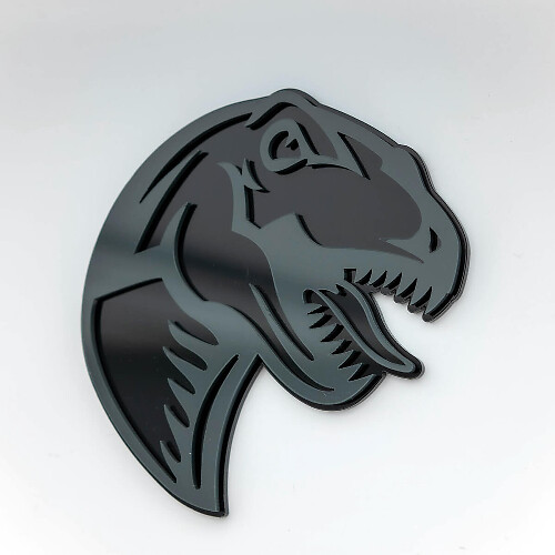 Emblema Targhetta Paraurti 3D Dinosauro T-Rex