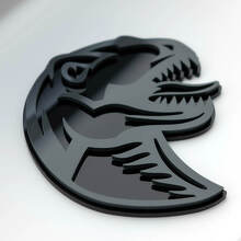 Emblema Targhetta Paraurti 3D Dinosauro T-Rex_6