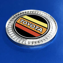 Badge 3D Toyota Vintage TRD Retro Heritage Racing Stripes Emblema in metallo e alluminio 2
 2