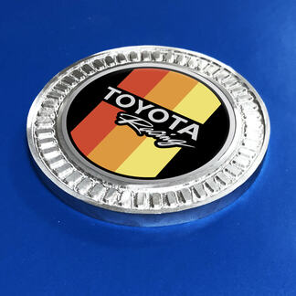 Distintivo 3D Toyota Racing Vintage TRD Retro Heritage Racing Stripes Emblema in metallo e alluminio
