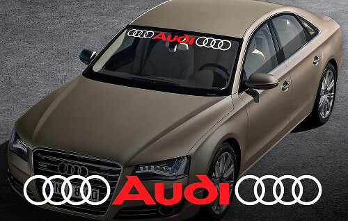 Audi Paradone della finestra anteriore per la decalcomania anteriore n. 2 per A4 A5 A6 A8 S4 S5 S8 Q5 Q7 TT RS 4 RS8
