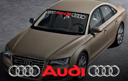 AUDI adesivo per finestrino anteriore #3 per A4 A5 A6 A8 S4 S5 S8 Q5 Q7 TT RS 4 RS8
