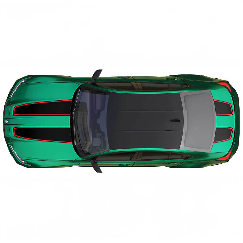 Cofano e bagagliaio CS CSL stile con striscia di contorno per BMW M4 M3 G82 G83 M Performance adesivo in vinile
 1