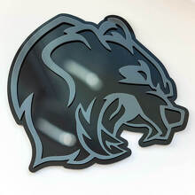 Emblema Badge Paraurti 3D Orso Grizzly Arrabbiato Personalizzato_4
