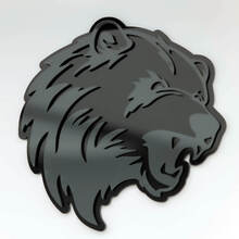 Emblema dei distintivi del parafango del distintivo 3D personalizzato dell'orso arrabbiato Grizzly
 4