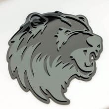 Emblema dei distintivi del parafango del distintivo 3D personalizzato dell'orso arrabbiato Grizzly
 6