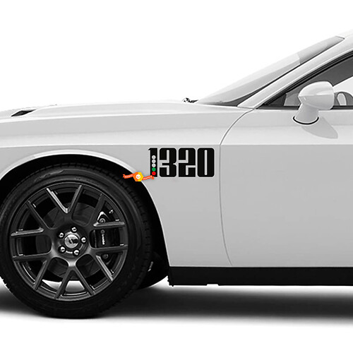 Parafango letto laterale 1320 Drag Race LIGHT XMAS Tree Kit adesivi decalcomania in vinile per Dodge Challenger R/T Scat Pack 1320
