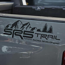 Set di adesivi in vinile stile montagna SR5 Trail per fiancata Toyota Tacoma Tundra_2