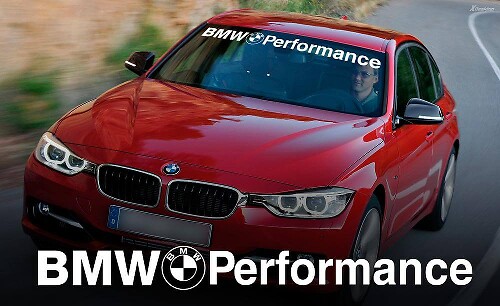 Adesivo in Vinile per Parabrezza Stile BMW Performance per BMW