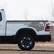 Adesivo Vinil Lettere Personalizzate Stile Mopar per Fiancata Dodge Ram 1500_2