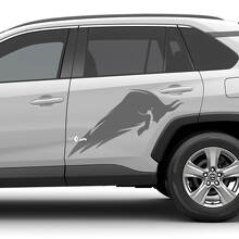 Adesivo grafico per decalcomania in vinile per cofano universale per porte laterali di ricarica Bull
 3