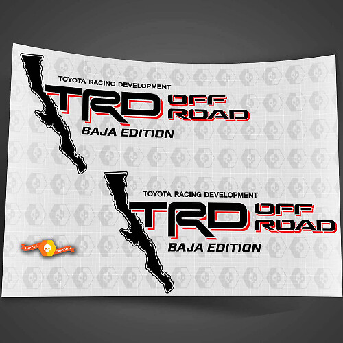 Adesivo in Vinile TRD Off Road Baja Edition per Toyota Tacoma Tundra