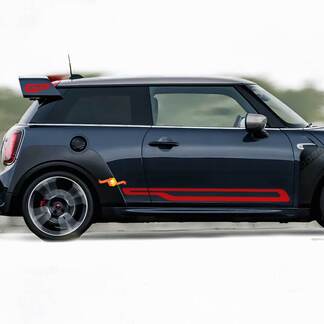 Coppia di decalcomanie per porte laterali MINI John Cooper Works GP Style Sticker
