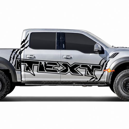 2 adesivi laterali truck Musclecar power truck Claw Splash Decal Grafica chiacchierano
