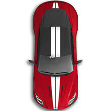 Adesivi per decalcomanie in vinile per cofano sul tetto con doppia striscia Aston Martin DB11 per tutto il corpo
 2