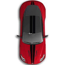 Adesivi per decalcomanie in vinile per cofano sul tetto con doppia striscia Aston Martin DB11 per tutto il corpo
 3