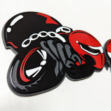 Distintivo parafango personalizzato 3D HellBee Ragno Vedova Nera per Dodge_4