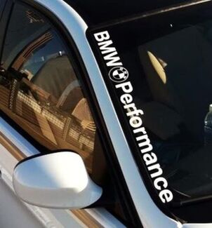 BMW Performance M3 M5 E34 E36 E39 E46 E60 E70 E90 Logo adesivo decalcomania parabrezza
