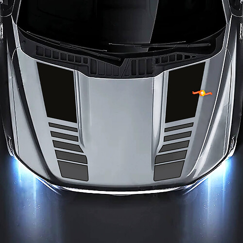 Decalcomanie adesive a strisce sul cofano adatte ai modelli Ford F-150 XLT Sport STX Platinum Lariat
