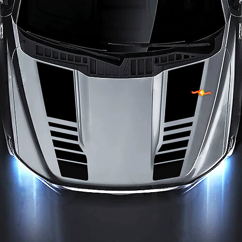 Decalcomanie adesive a strisce per cofano adatte ai modelli Ford F-150 XLT Sport STX Platinum Lariat 2
