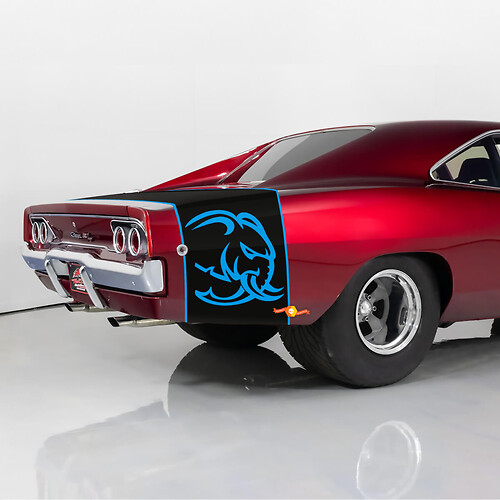 Kit strisce Hellephant 1968 Dodge Charger per Dodge Charger R/T 1968 1969 1970
