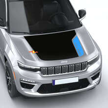 Kit adesivi in vinile con strisce sul cofano e laterali 4xe per Jeep Grand Cherokee 2022+_2