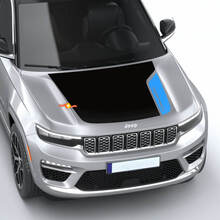Decalcomanie adesive grafiche per kit Jeep Grand Cherokee 4XE Trailhawk per porte laterali e cofano
 2