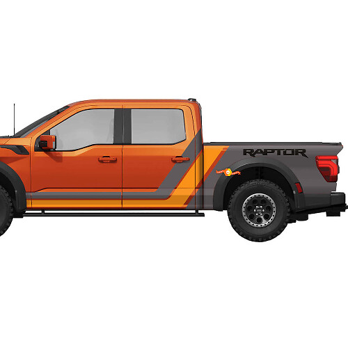 Kit Adesivi Vinile Strisce Laterali per Musclecar F150 Raptor