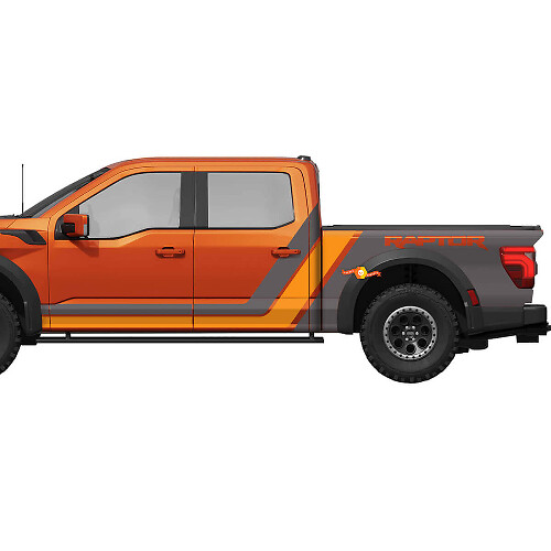 Dichiarali a strisce grafiche laterali per Ford F150 F-150 Raptor
