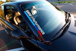 Adesivo decalcomania per parabrezza BMW Performance M3 M5 E34 E36 E39 E46 E60 E70 E90 ANTERIORE
