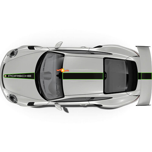 Adesivi Porsche Cofano e baule del tetto Porsche 911 GT3 Racing Edition Kit strisce adesivo adesivo
