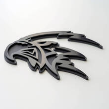 Distintivo 3D personalizzato Trackhawk Hellhawk Logo nero Emblema dei distintivi Fender
 3