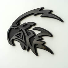 Distintivo 3D personalizzato Trackhawk Hellhawk Logo nero Emblema dei distintivi Fender
 6