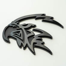 Distintivo 3D personalizzato Trackhawk Hellhawk Logo nero Emblema dei distintivi Fender
 8