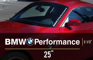 Adesivo decalcomania per parabrezza logo BMW Performance M3 M5 E34 E36 E39 E46 E60 E70 E90
