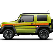 2 adesivi per decalcomanie per porte laterali Suzuki JIMNY a due colori
 2