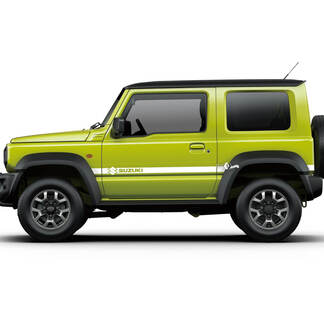 Coppia grafica adesiva con logo per decalcomanie per porte Suzuki JIMNY
 1