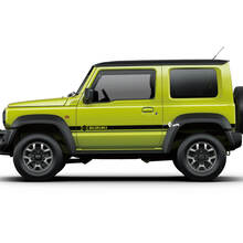 Coppia grafica adesiva con logo per decalcomanie per porte Suzuki JIMNY
 2