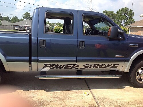 Adesivo in vinile per porta stile Power Stroke per Musclecar Super Duty