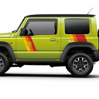 Grafica adesiva decalcomania Suzuki JIMNY Side Vintage Retro Stripes
