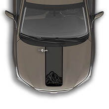 Adesivo grafico decalcomania in vinile montagne a strisce sul cofano adatto a Suba Outback
 2