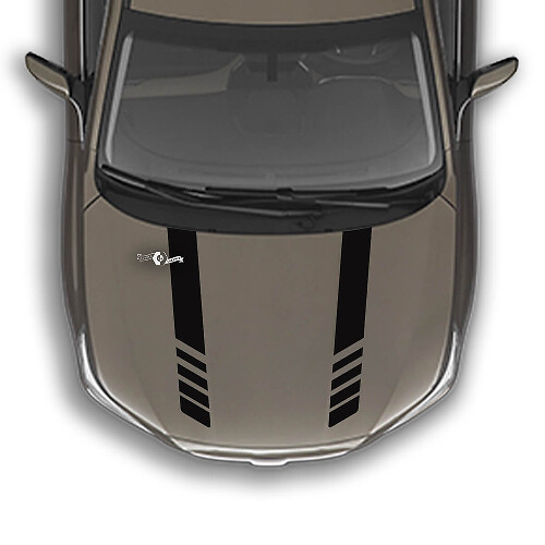 Adesivo grafico con decalcomania in vinile a due strisce per cofano adatto a Suba Outback
